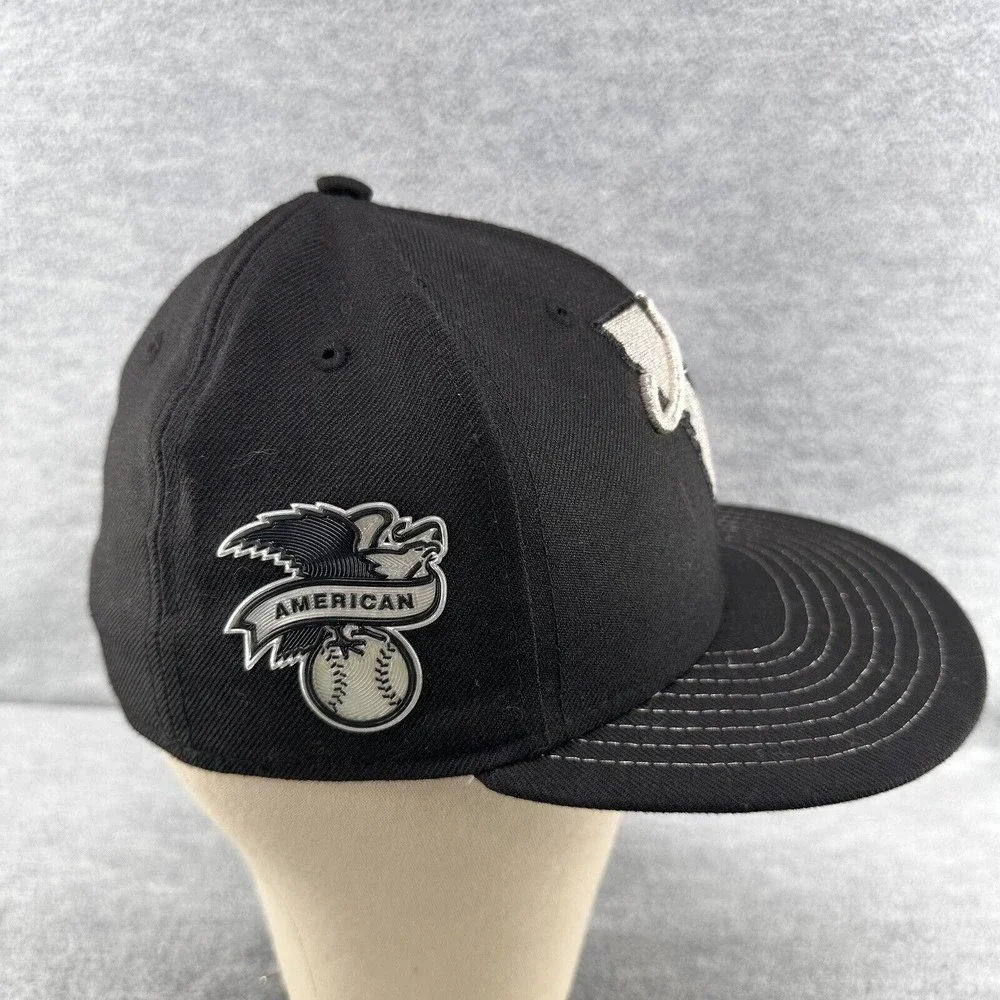 New Era California Angels Cooperstown Collection 59FIFTY Black Fitted Hat 7 (Q1)